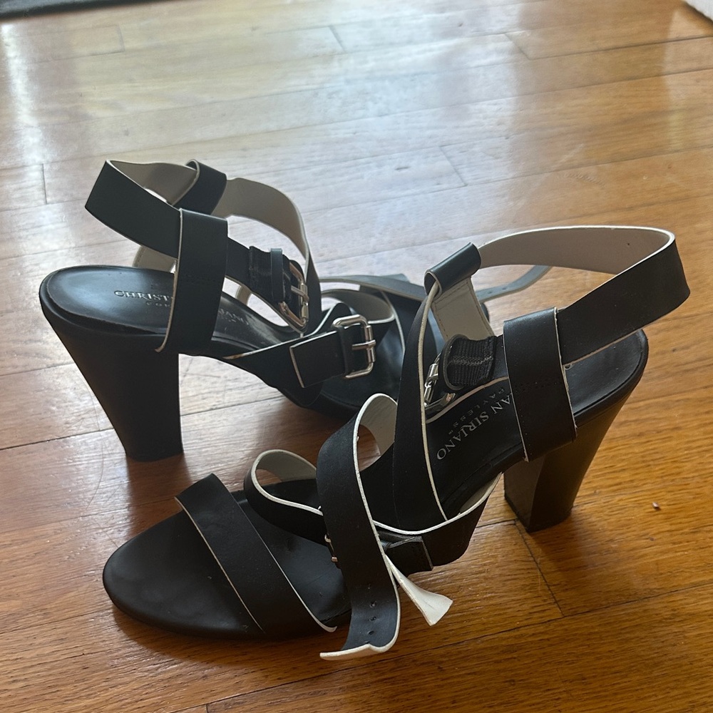 Black Strappy Heels